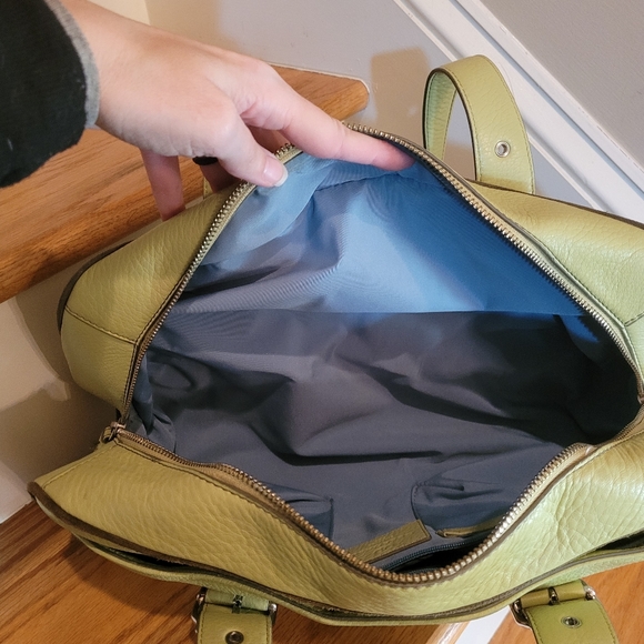 NWOT Cole Haan Light Green Leather Bag - Picture 13 of 13